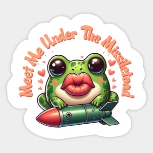 Meet Me Under The MissileToad Illustration Sticker